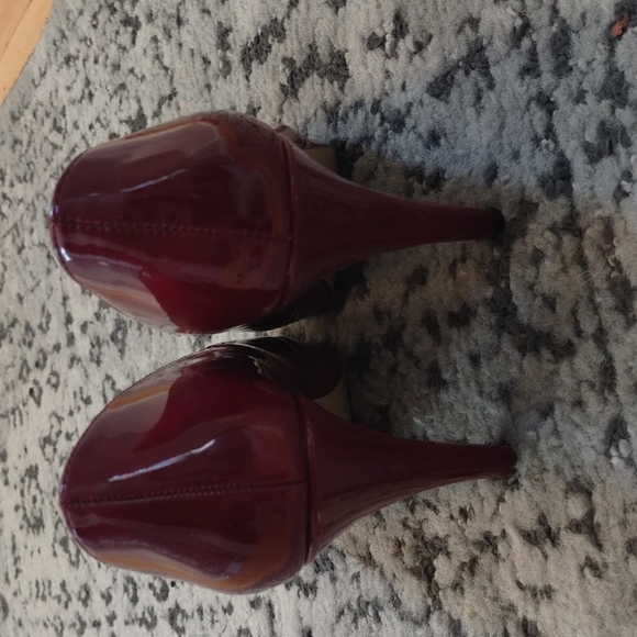 Nickels Denny 3" burgundy high heel - Picture 4 of 5